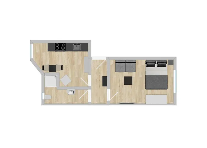 아파트 Hozo1-exklusiv Der Roze Living *